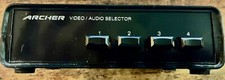 Archer Radio Shack Stereo Audio/Video Selector Switch 15-1956B - Four Inputs