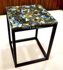 Square Labradorite table Top | Dining Top | Coffee Table Top ( Customisable )