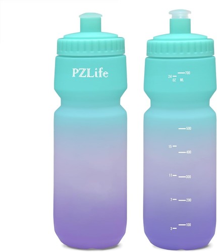 24oz Bike Squeeze Trinkflasche, BPA frei Fahrrad Wasserflasche, auslaufsicher - Bild 2 von 8