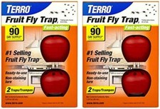 TERRO T2503SR Ready-to-Use Indoor Fruit Fly Killer and Trap with Built in Window
