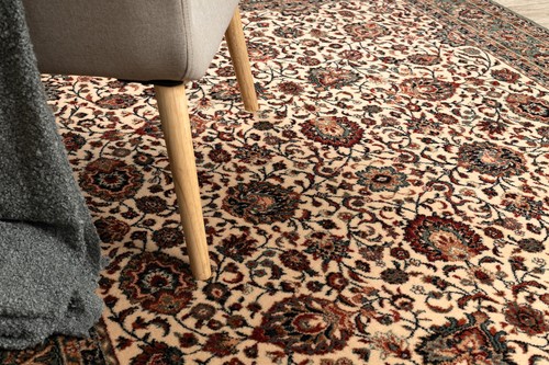 Tappeti esclusivi LANA NATURALE ORIENTALE KASHQAI ornamento beige verde MIGLIORE QUALITÀ - Foto 6 di 10