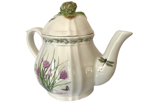 Kaldun and Bogle Joyce Vaugh Garden Collection Basil Chives Teapot Vintage - Picture 7 of 11