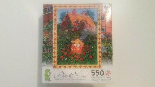 550 Teile Ceaco Puzzle Puzzle Peter Kirche Mohngarten Hergestellt in den USA - Bild 6 von 6
