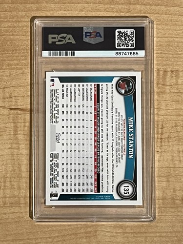 2011 Topps All-Star Rookie Cup Giancarlo Mike Stanton #135 Marlins/Yankees PSA 9 - Picture 2 of 2