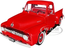 1953 FORD F-100 PICKUP RED 1/18 DIECAST MODEL BY ROAD SIGNATURE 92148