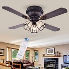 Tarudor 42-inch Antique Bronze 3-Light Ceiling Fan