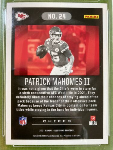 Patrick Mahomes 10 PRISTINE WHITE SPARKLE PRIZM CARD 2021 Panini Illusions DOTS - Picture 4 of 24