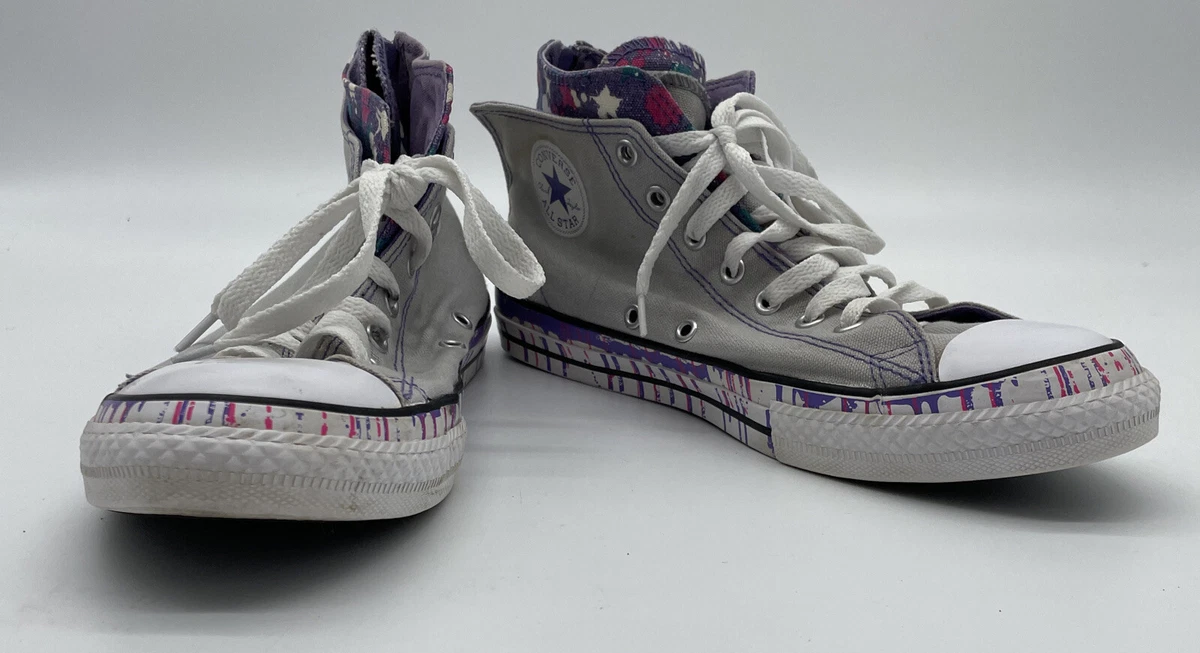 Grey and purple clearance converse
