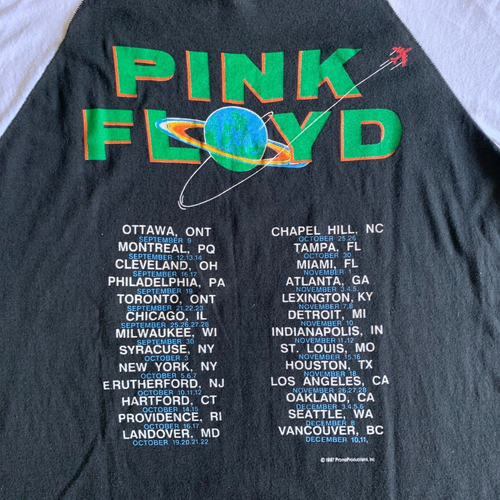 1987 VINTAGE 80s PINK FLOYD THE DARK SIDE OF THE MOON CONCERT TOUR T-SHIRT SZ L - Picture 13 of 13