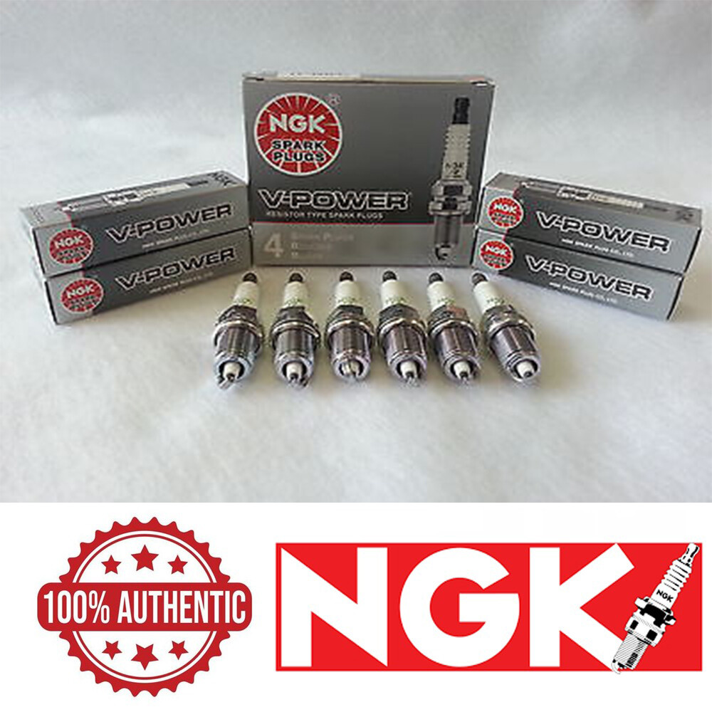 6-New NGK V-Power Copper Spark Plugs BCPR5EY #1266 Made in Japan