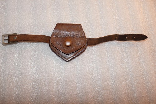 Vintage Smoky Mountains kleine Geldbörse mit Druckknopfverschluss Leder mit Schnallenriemen  - Bild 3 von 10