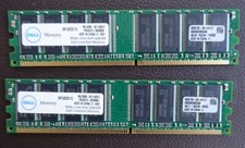 2 GB (2 x 1 GB) Dell DDR-400 PC3200 400MHz DIMM DDR SDRAM Memory