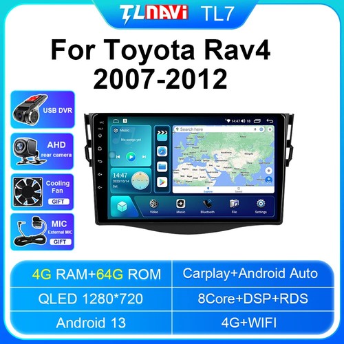 9" 2K Screen Auto Car DVD Player For Toyota RAV4 RAV 4 2007-2012 Radio GPS - Picture 44 of 48