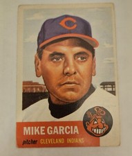 1953 Topps Mike Garcia Indians #75