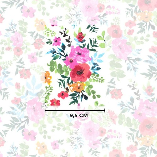 HOJAS DE FLORES, TROPICAL, CUARTO DE GRASA GRANDE, METRO TELA 100% ALGODÓN, ARTESANAL, COSTURA - Imagen 27 de 53
