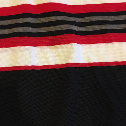 RARE Mens Givenchy Paris Striped Polo Black Red Paisley Size XXL 2X - Picture 6 of 6