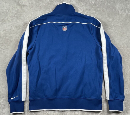 Nike NFL OnField Full Zip Indianapolis Colts Blue Track Jacket Adult Size Large - Picture 9 of 12