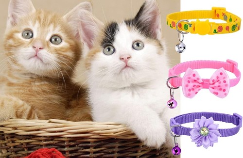 16 PCS Cute Cat Collars Breakaway with Bell for Boy Cats and Girl Cats Gifts - Picture 6 of 6