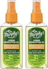 Murphy's Naturals Oil Insect Repellent Spray Lemon Eucalyptus Two 4 oz Bottles