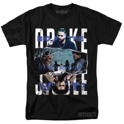 ✈ DRAKE & J. COLE BLUR TOUR (2024) Tシャツ Drake J Cole Tee 2024 Its All A Blur Tour Merch graphic