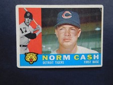 NORM CASH DETROIT TIGERS 1960 TOPPS CARD #488