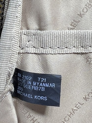 Michael Kors Backpack Large Jet Set Travel Bag Leather Straps Nylon - Picture 12 of 15