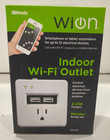 WiOn 50055 Indoor Wi-Fi Outlet 2 USB Chargers 1 Grounded Outlet Automation