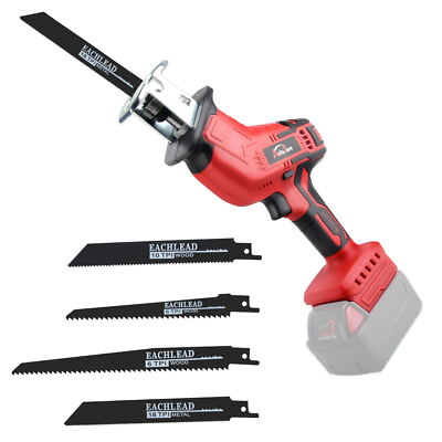 #ad 20V Cordless Reciprocating Saw for Milwaukee M18 Battery With 4 Blades $25.99
