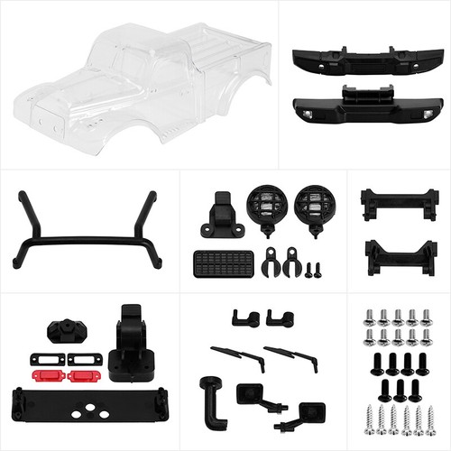 6.10" Wheelbase Body Shell with Bed Cage for 1/18 TRX4M Bronco Defender Upgrade - Picture 23 of 29