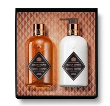 MOLTON BROWN  Bizarre Brandy Gift Set Bath 10 oz Shower Gel & Body Lotion 10 oz