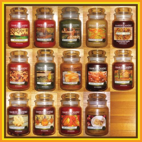 Yankee Candle - (1) 22 oz Jar - FALL SCENTS - MANY RARE & RETIRED!! - Picture 2 of 29
