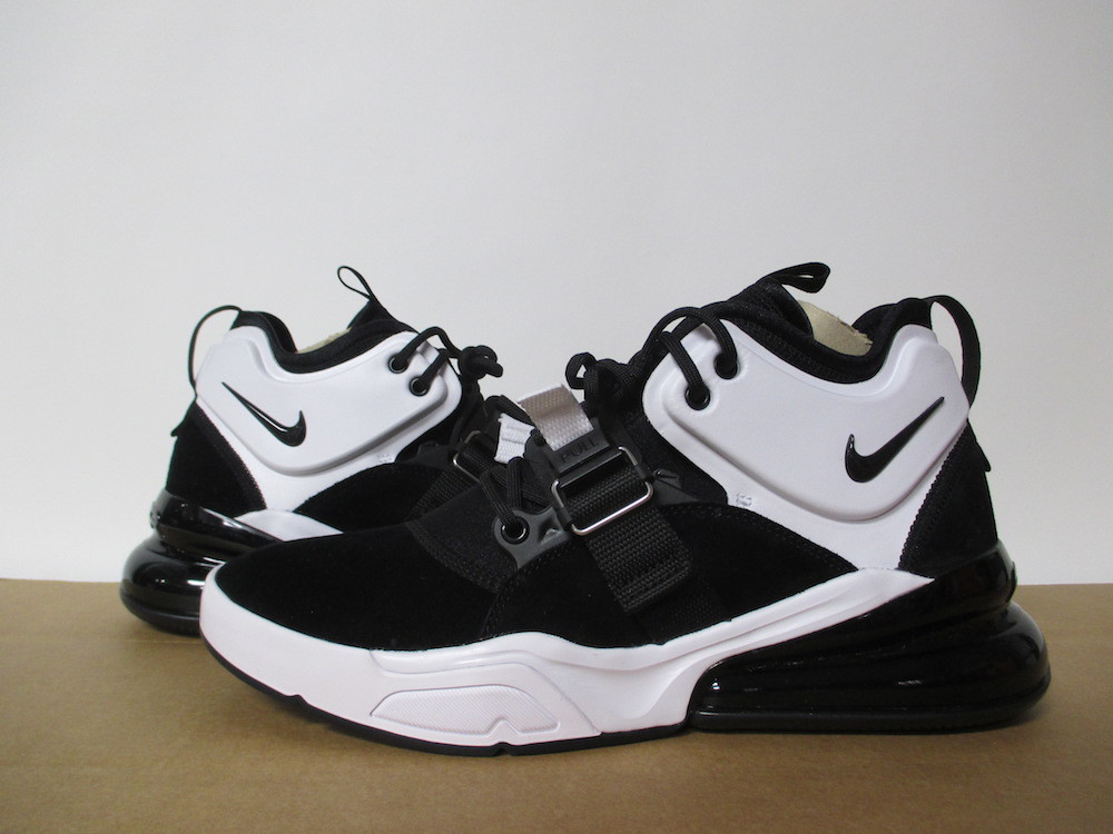 NIKE AIR FORCE 270 BLACK WHITE OREO 8-13 NIKE AIR FORCE 270 BLACK WHITE OREO 8-13