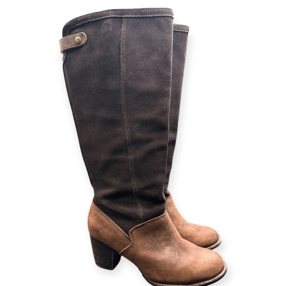 CAT Mujer Pan de Jengibre Coretta Impermeable Cuero Botas Altas Talla 7.5/38 EU Foto 2 de 4