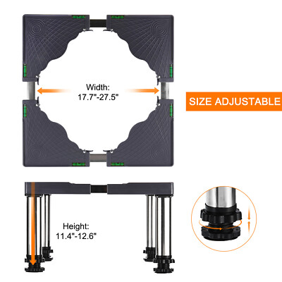 Adjustable Mini Fridge Stand – Heavy Duty Base For Refrigerator, Washer, Dryer (Up To 880LB) - View #8