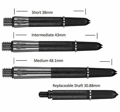 Target Phil Taylor 9 Five Titanium Power Dart Shafts Stems 3 Fitted With O/'ring