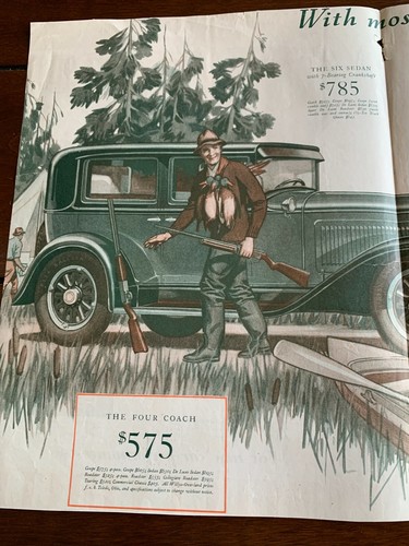 November 1929 Whippet Six Automobile Magazine Advertisement - Picture 7 of 7