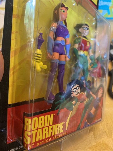 Bandai Teen Titans Robin And Starfire 3.5” Figures Mint - Picture 4 of 4