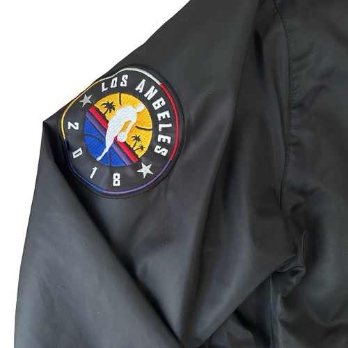 Starter Lakers Jacket Size Large Mens Black 2018 NBA All Star Game Carl Banks - Picture 6 of 13