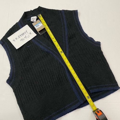 $100 Womens Size M Nike Sportswear Collection Knit Vest FN1886-010 Medium Black - Picture 12 of 14