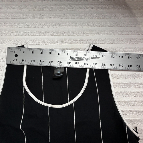 Crea Concept Women's Sleeveless Midi Dress Asymmetric Black Stripe 36 Side Zip - Picture 6 of 9