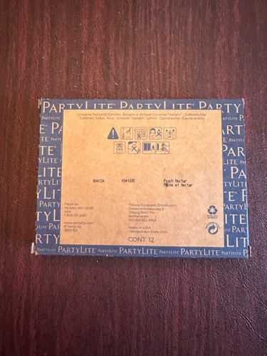 PartyLite Peach Nectar 12 Tealights -- NIB - Picture 2 of 3