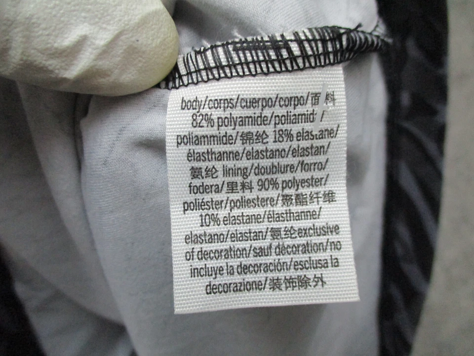 Victoria Secret PINK Top Womens Large Gray Black Ladies Swim Wear Swimming  - Image 4 of 4