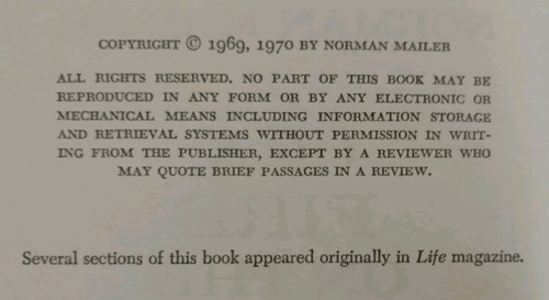 Norman Mailer Of A Fire On The Moon Hardcover Apollo Moonshot NASA 1969 1970 - Picture 11 of 19