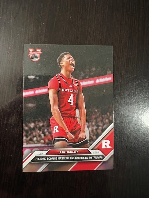 2024-25 BOWMAN U NOW CARD RUTGERS UNIVERSITY ACE BAILEY #54 HISTORIC SCORING