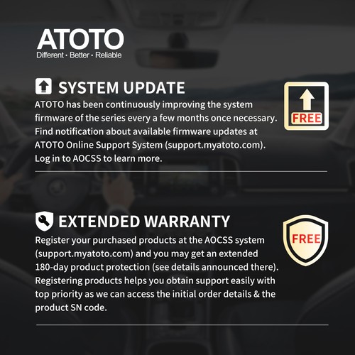 ATOTO X10 7" 2DIN Car Stereo GPS 8G+128G 4G LTE Wireless CarPlayAndroid+Rear Cam - Picture 2 of 17