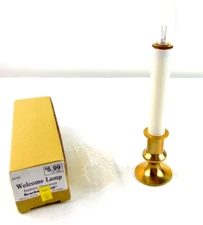 Vintage Beachwood LTD 9" Battery Operated Welcome Lamp