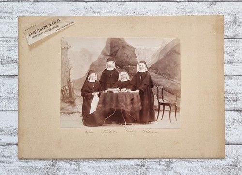 Photo alt Foto Nonne Schwestern Glaube Religion Christentum Bosshard Engelberg - Picture 1 of 2