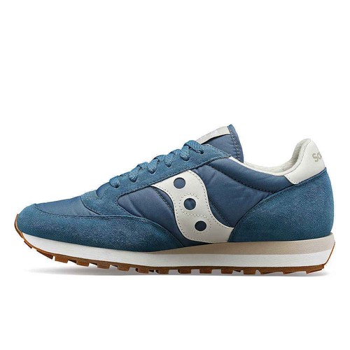 SCARPE SNEAKERS UOMO SAUCONY JAZZ ORIGINAL S2044 694 PELLE BLU PE 2024 - Photo 3/3