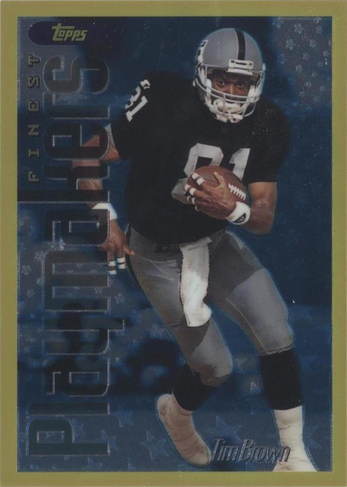 1996 Topps Finest Tim Brown #5 - 1 of 2