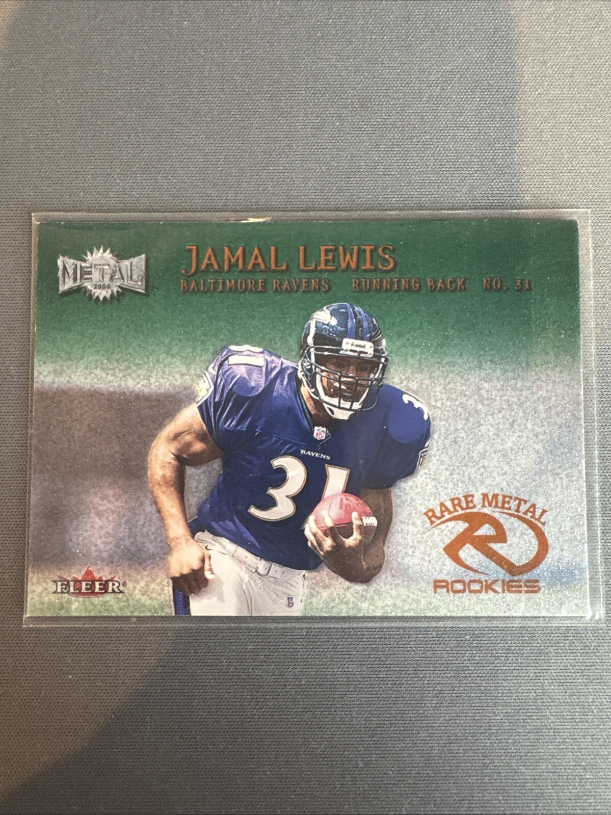 2000 Fleer Metal - Emerald #268 Jamal Lewis (RC)